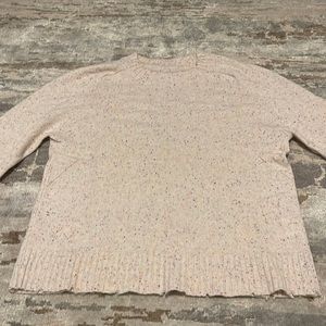 Zadig & Voltaire sweater with pink heart sleeve patch. 100% cashmere.